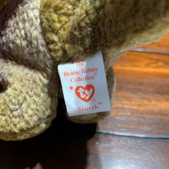 TY Dragon Scorch Plush 1999 Beanie Babies Stuffed Animal Mystical Fantasy - Picture 3 of 3